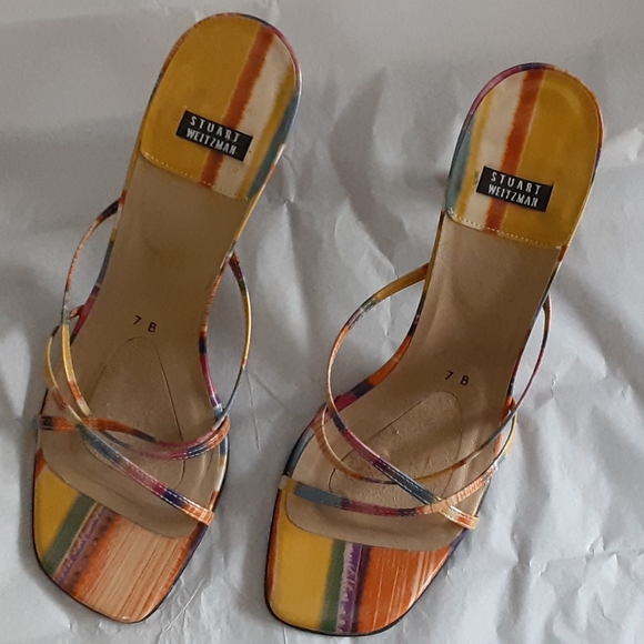 Stuart weitzman shoes, size 7 1/2, multicolored. - Picture 2 of 5